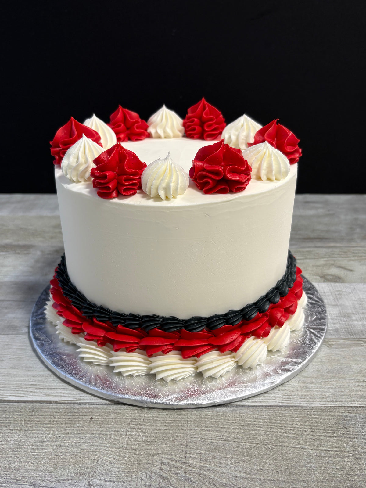 Simplement couleur: blanc noir rouge