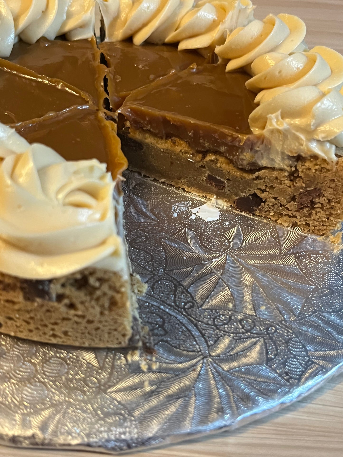 Cookie Cake au caramel dulce de leche