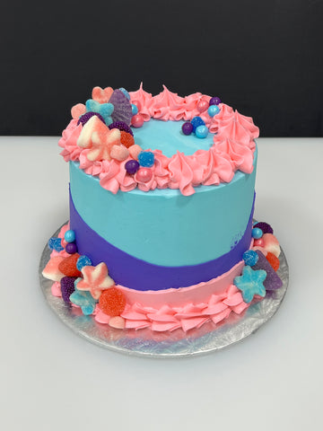 Festin de bonbons : bleu-mauve-rose