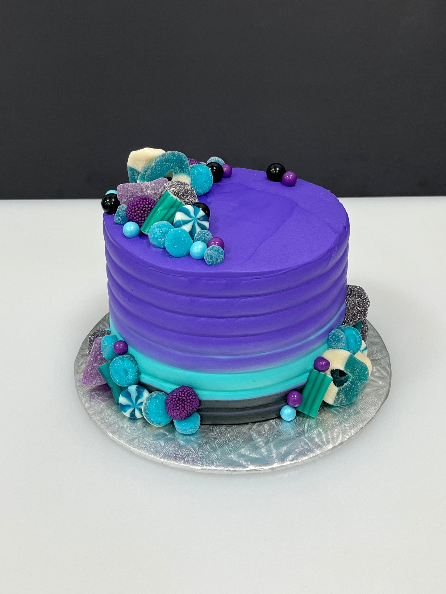 Festin de bonbons : mauve-turquoise-noir