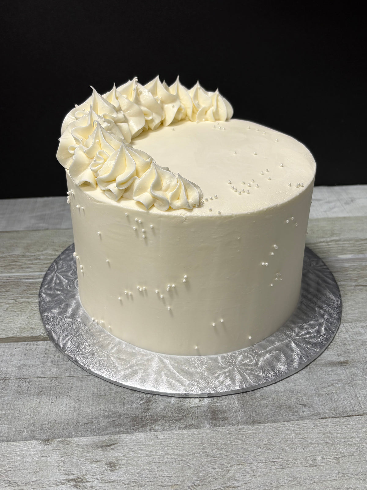 Simplement couleur: blanc perle et frill