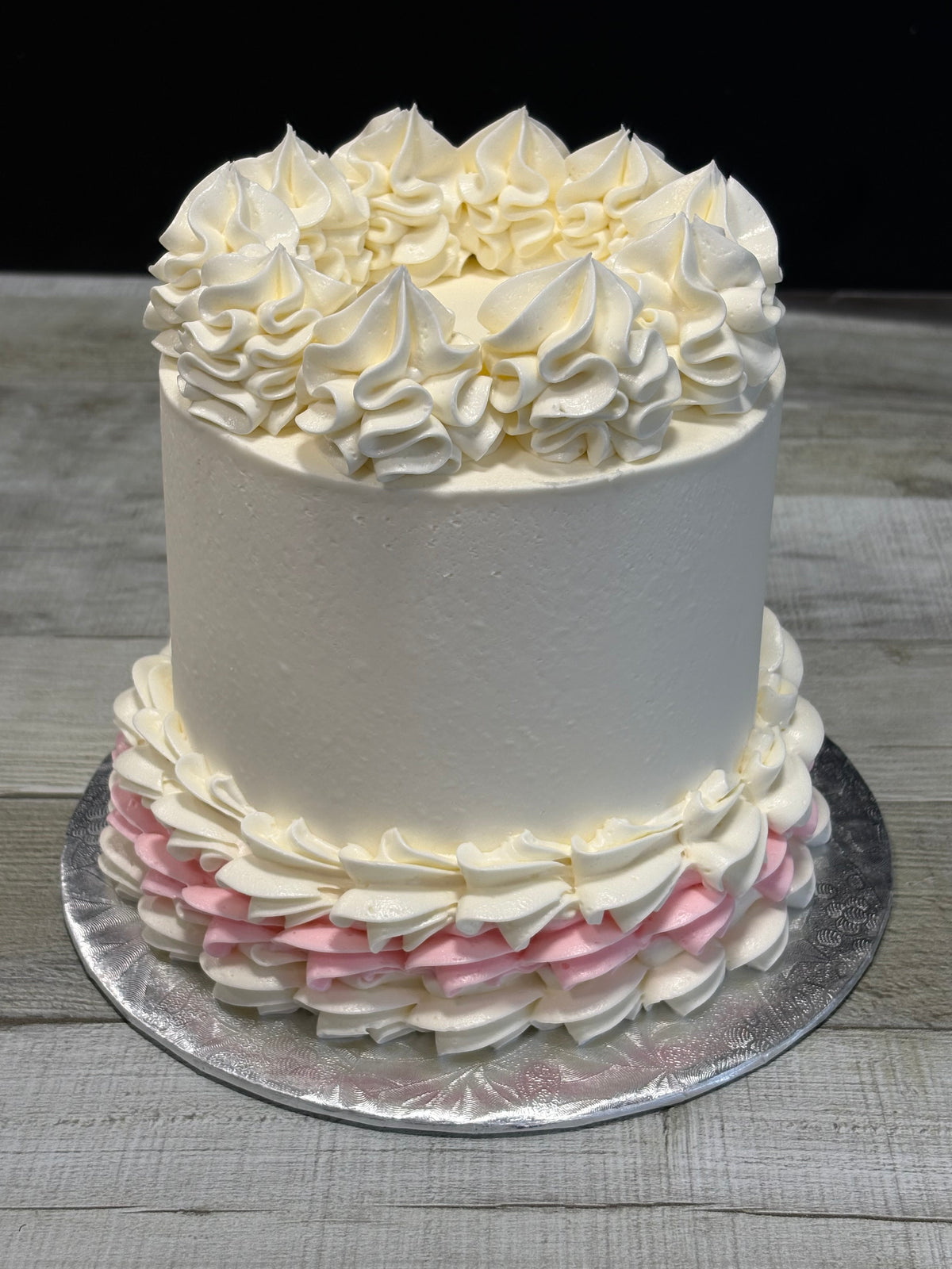 Simplement couleur: blanc et vieux rose