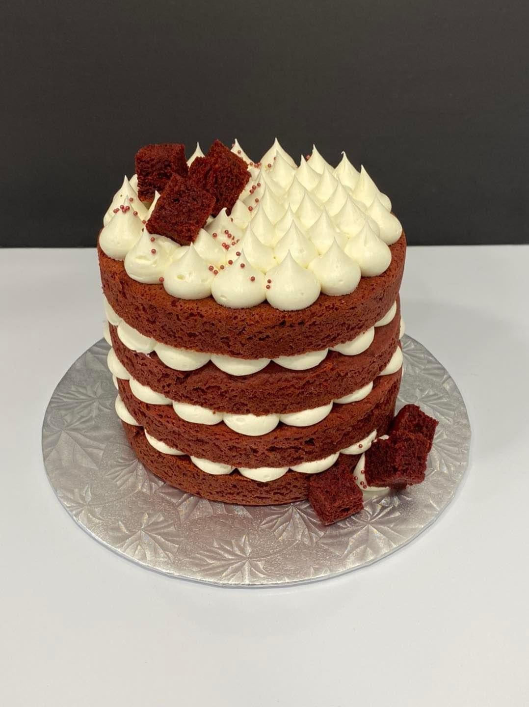 Gâteau : Red velvet et crème au beurre cheesecake