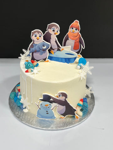 Gâteau thématique Imaginacake : Petits Pingouins