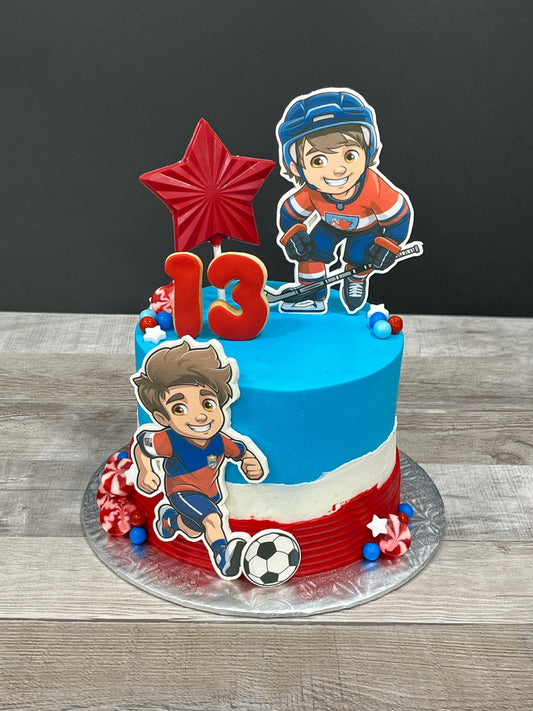 Gâteau thématique Imaginacake : Le sportif