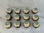 Minis Cupcakes beige et sauge