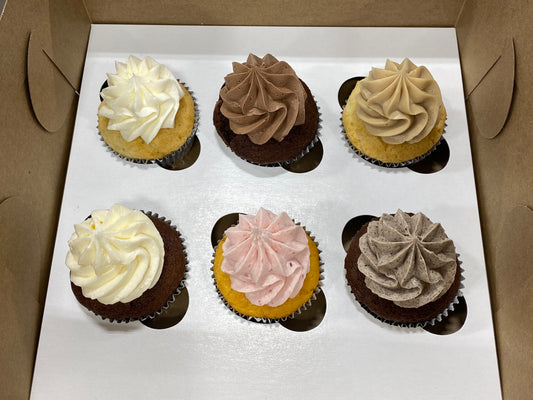 6 cupcakes classique crème au beurre choisis tes propres saveurs