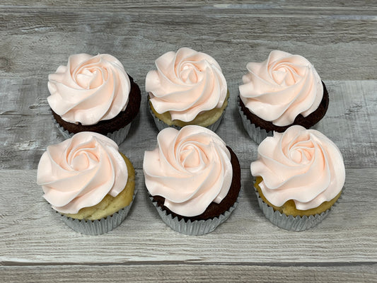 Cupcakes de couleur : petite pêche