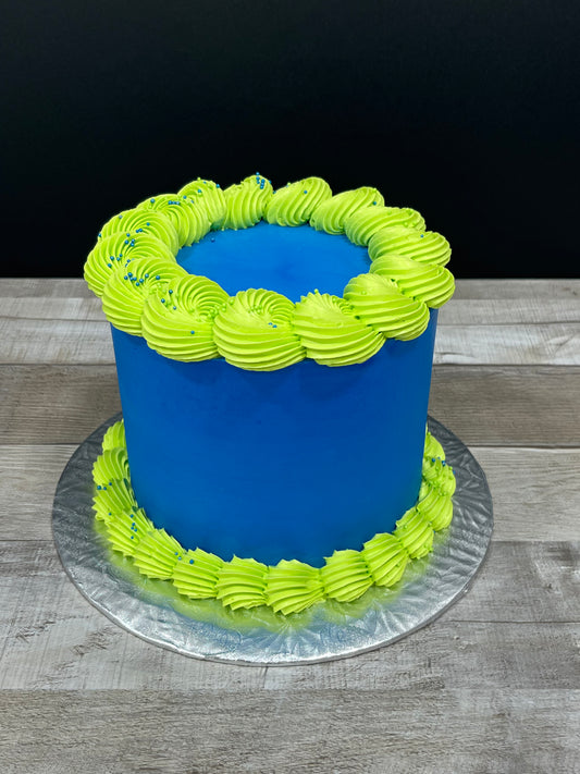 Simplement couleur: Bleu royal et lime