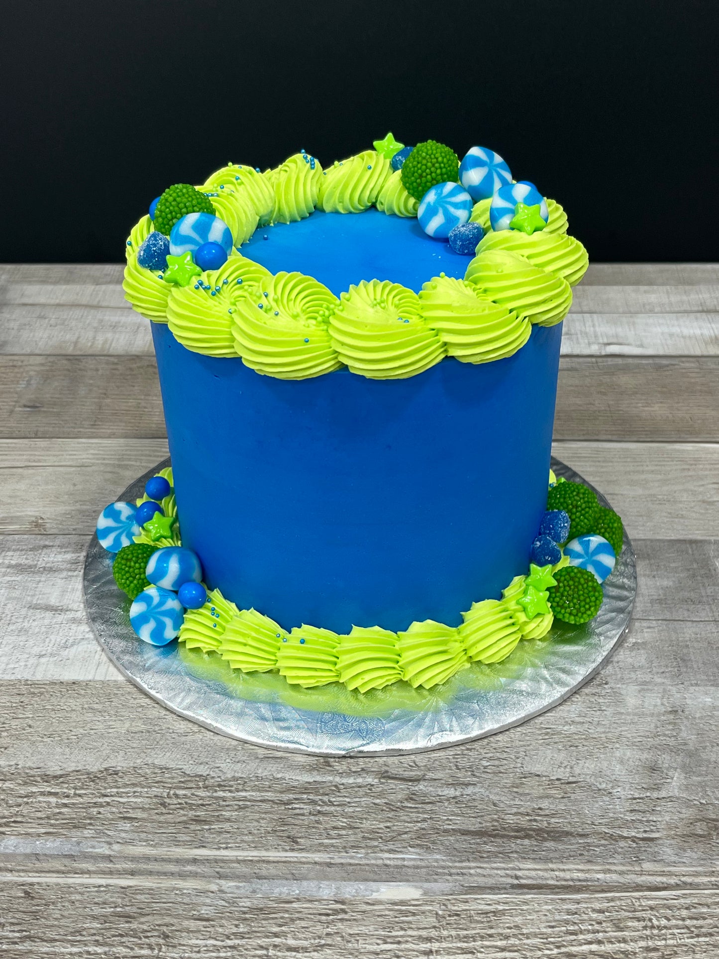 Festin de bonbons : bleu -lime