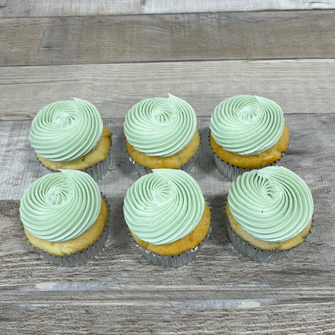 Cupcakes de couleur: vert pâle