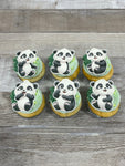 Cupcakes de couleur: petits pandas