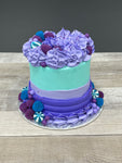 Festin de bonbons : turquoise lilas et mauve