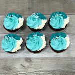 Les rosettes: blanc et variation de turquoise