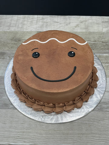 Temps des fêtes 2025: gâteau tête de pain d'épices choco brownies ganache