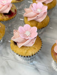 Minis Cupcakes fleur citron framboise