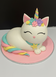 Cours de décoration de gâteau en fondant intermédiaire: Chatcorne du dimanche 9 novembre 2025 de 9h a 17h30/18h