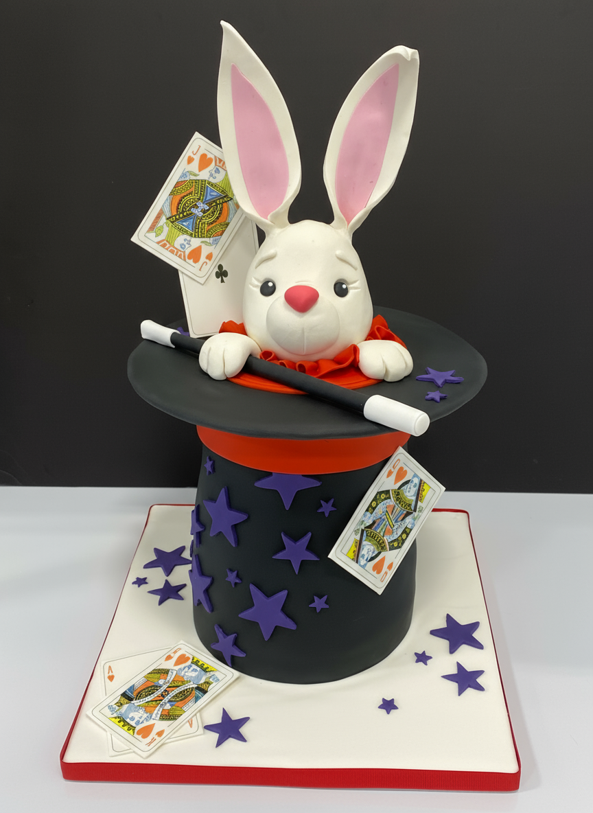 Cours de décoration de gâteau Magie en fondant (intermédiaire) dimanche le 18 janvier 2026 de 9h a 18h30
