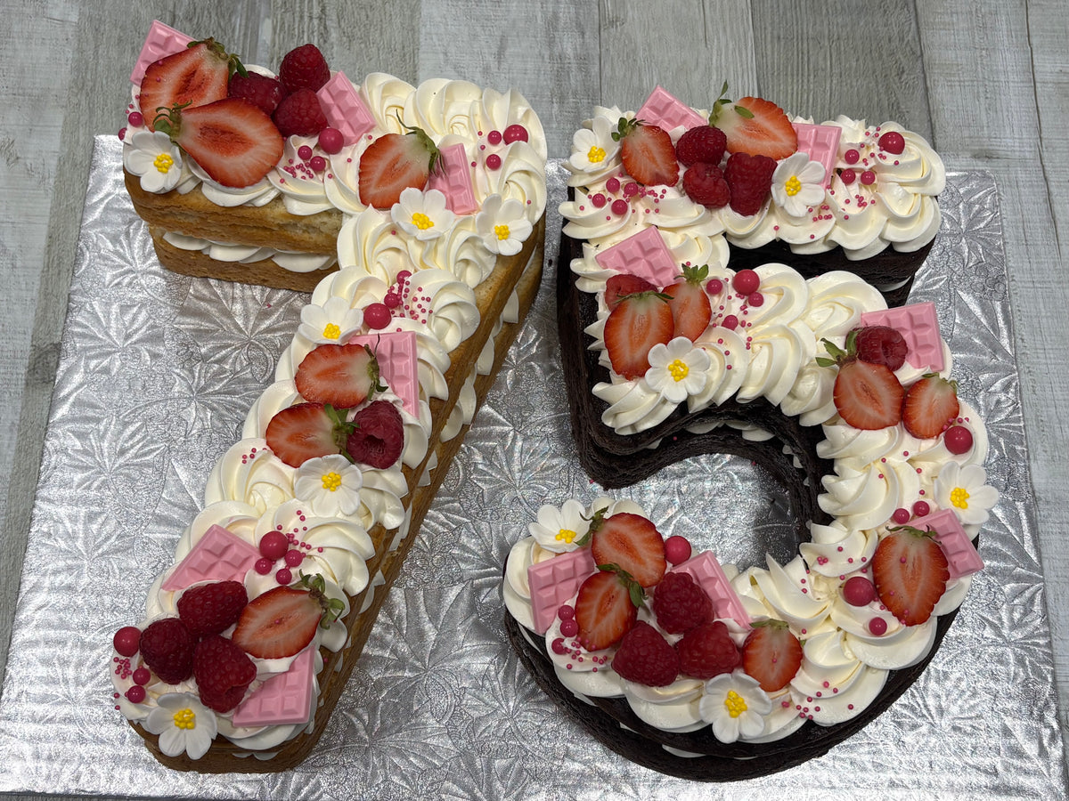 Number cake ( gâteau a double chiffre 10 à 99)