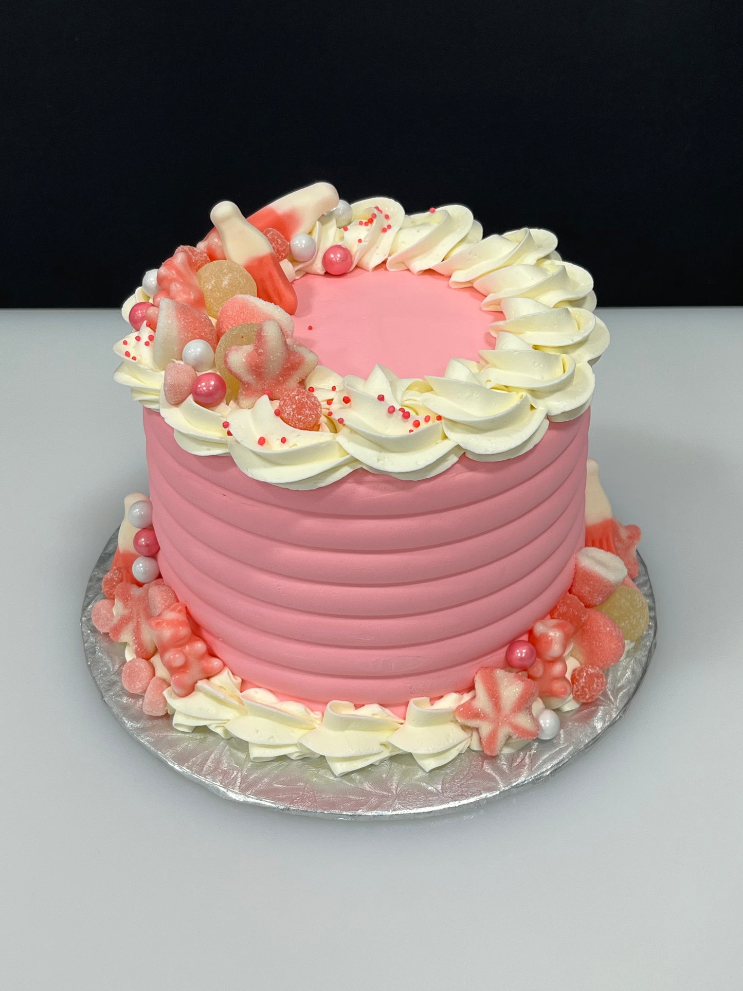 Festin de bonbons : rose-blanc