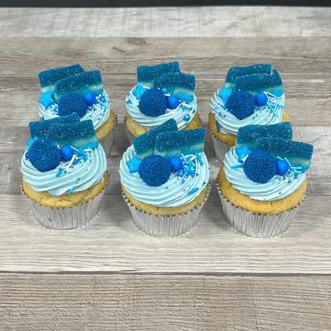 Cupcakes Festin de bonbons : bleu