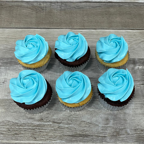 Cupcakes de couleur: bleu