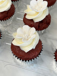 Minis Cupcakes fleurs blanches