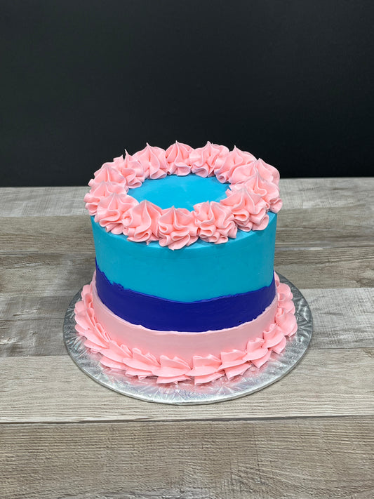 Simplement couleur: bleu -mauve-rose