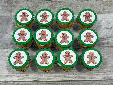 Minis cupcakes Temps des fêtes 2025  : dentelle verte