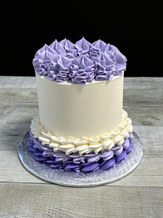 Simplement couleur: mauve et blanc