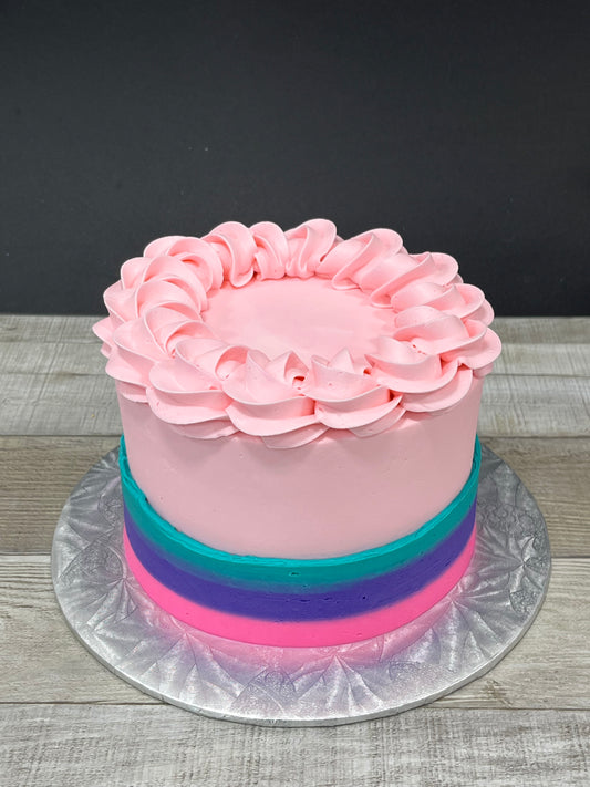 Simplement couleur: rose pâle, turquoise/mauve/rose flash