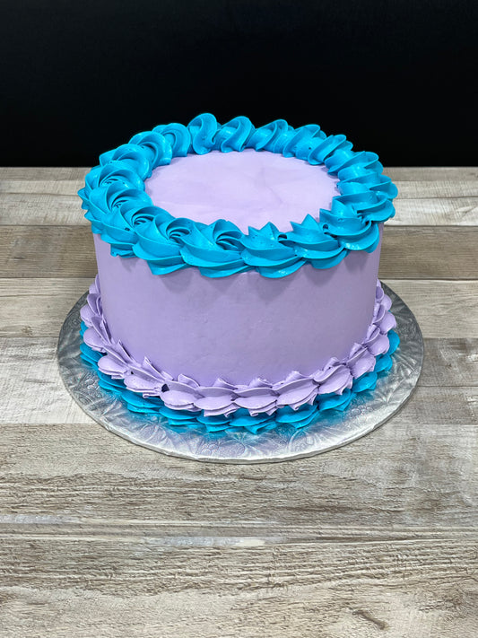 Simplement couleur: mauve et bleu