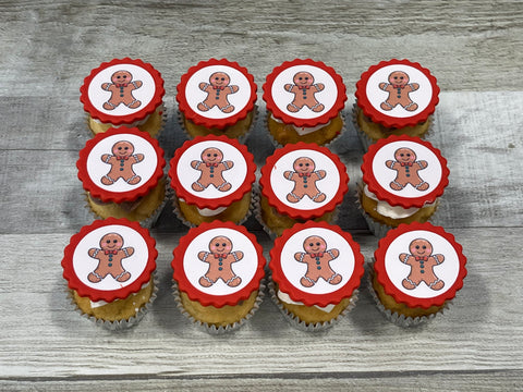 Minis cupcakes Temps des fêtes 2025  : dentelle rouge