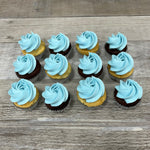 Mini cupcakes : Bleu