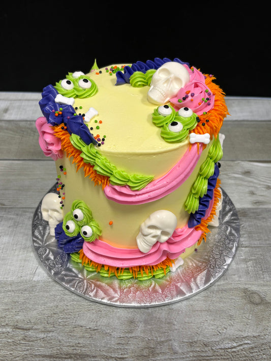 Halloween Gâteau monstre coloré