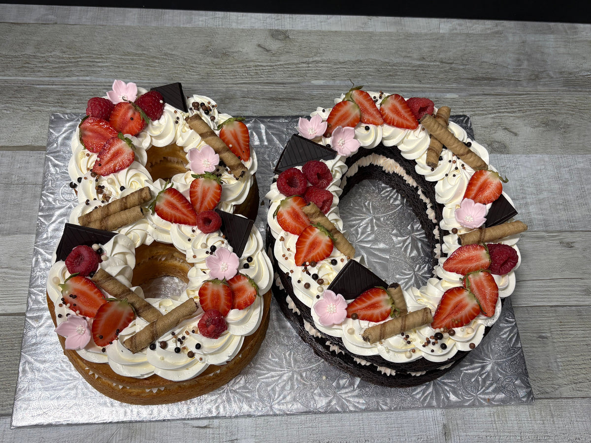 Number cake ( gâteau a double chiffre 10 à 99)