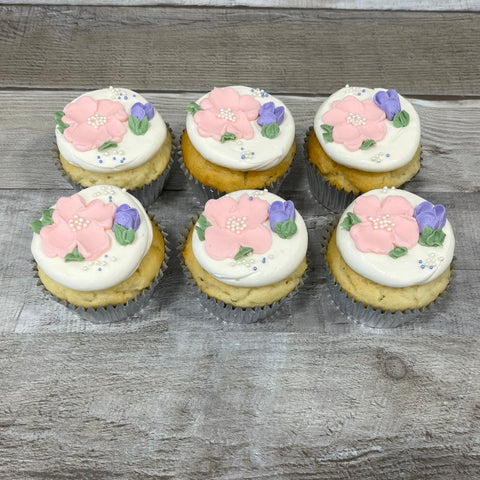 Cupcakes fête des mères 2025: petites fleurs
