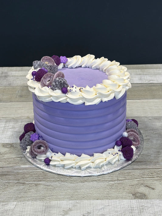 Festin de bonbons : mauve et blanc