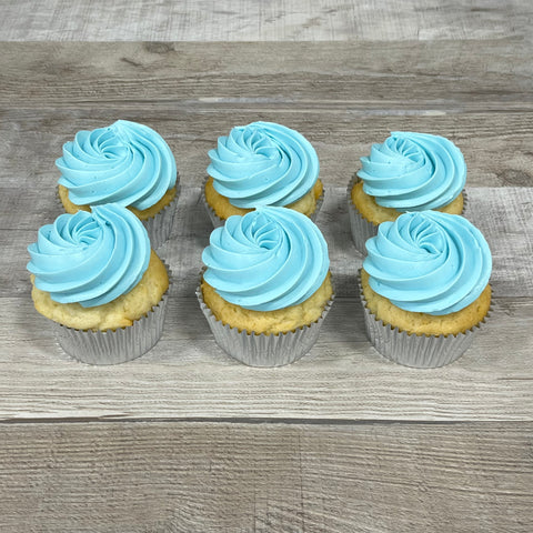 Cupcakes de couleur : bleu poudre