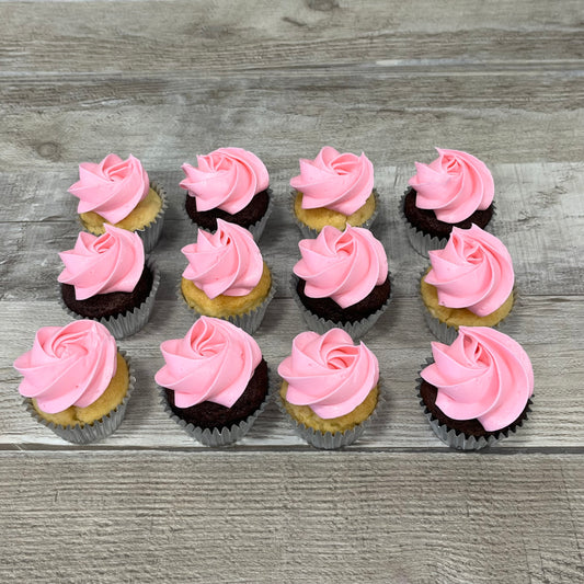 Mini cupcakes: rose