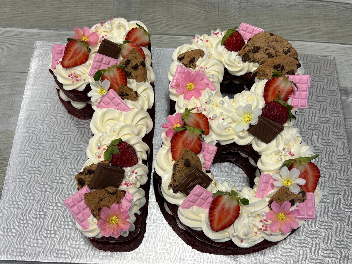 Number cake ( gâteau a double chiffre 10 à 99)