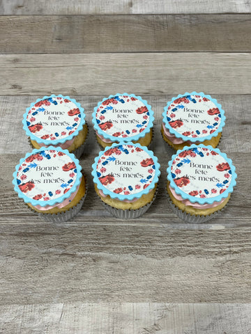 Cupcakes format régulier Bonne fête des mères