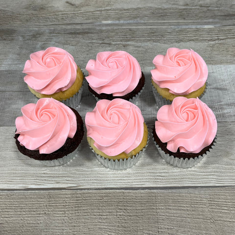 Cupcakes de couleur : rose