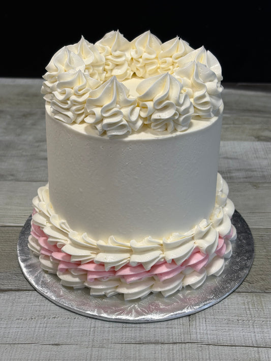 Simplement couleur: blanc et vieux rose