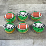 Cupcake soirée de football 🏈 Ballons et Eagles