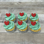 St-Valentin 2024: Cupcakes coeurs et sauge
