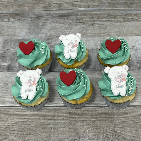 St-Valentin 2024: Cupcakes oursons et coeurs