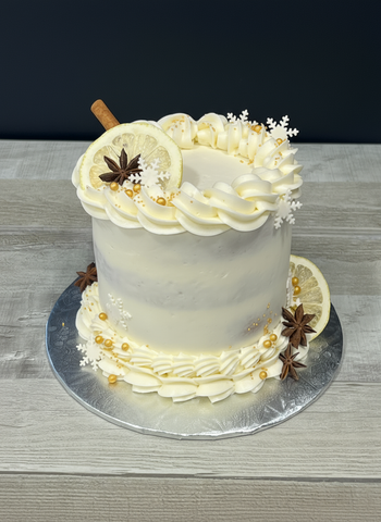 Gâteau : Citron framboise version temps des fêtes