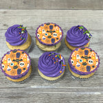 Cupcakes design Halloween: mauve