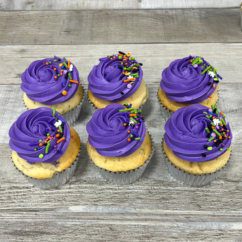 Cupcakes mauve (Halloween 2024)